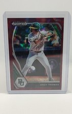 2021 Panini Prizm Draft Picks Andy Thomas PDP144 Burgundy Cracked Ice Prizm /23
