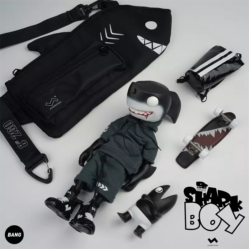 J.T STUDIO 2GO Shark Boy Black Ver. 8in. Collectibles Action