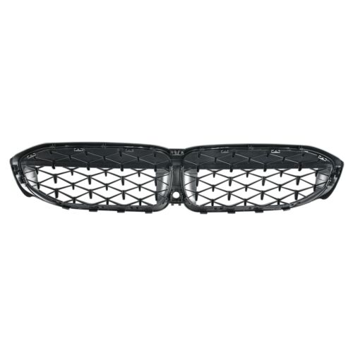 Glossy Black Front Kidney Diamond Grill Grille for 2019-2022 BMW G20 330i M340i - Bild 6 von 9