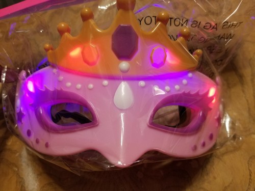 Light-up MASK Princess Fun Costume Mask for Party, NEW YEAR Mardi Gras, Dress up - Picture 10 of 10