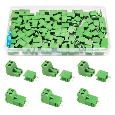 40 Paare PCB Mount Screw Klemmenblock Pluggable, 5.08mm 2 Pin PCB Terminal Block