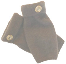 FINGERLESS GLOVES BROWN DARK 100 CASHMERE ONE SIZE S M L OS MITTENS HALF FINGER