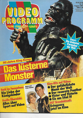 Video Programm - 1983  - Nr. 8 - 50 Jahre King Kong / Kinohits auf Video