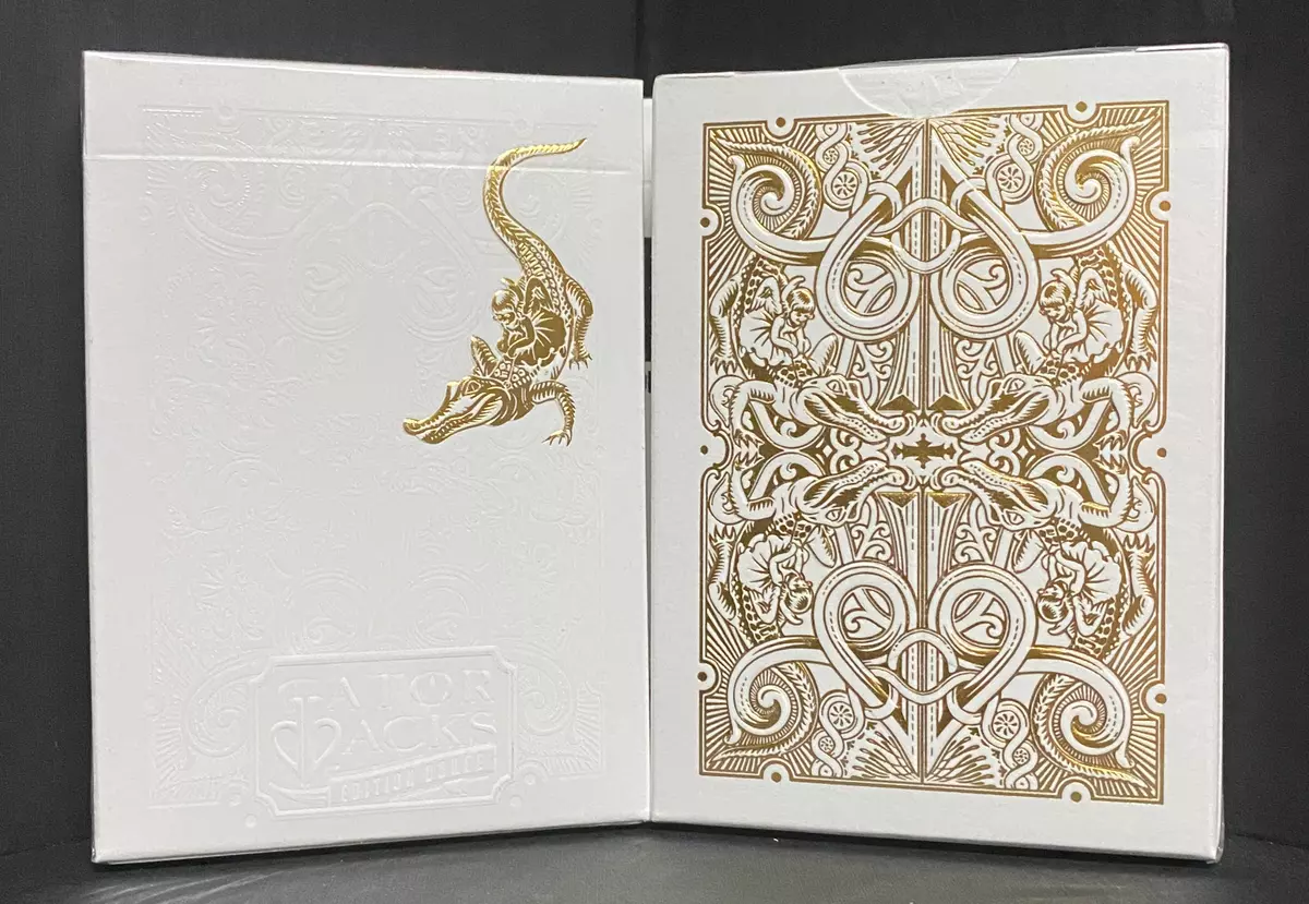 Gold Gatorbacks Playing Card Deck~David Blaine~Free Shipping