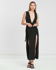 MAURIE & EVE Charcoal Bad Omens DRESS Size Aus 12 NWT Party Event Gothcore