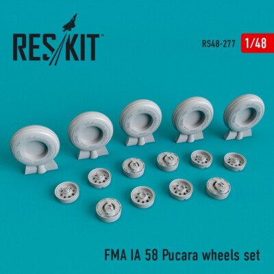 1/48 Reskit RS48-0277 FMA IA 58 Pucará (Pucara) wheels set