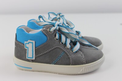 Neue Superfit Halbschuhe Gr. 21 22 Weite MIV grau blau Schnürschuhe Jungen