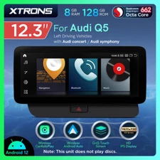 12.3" Android 13 Retrofit Snaodragon 8+128G Car Stereo GPS For Audi Q5 2009-2017