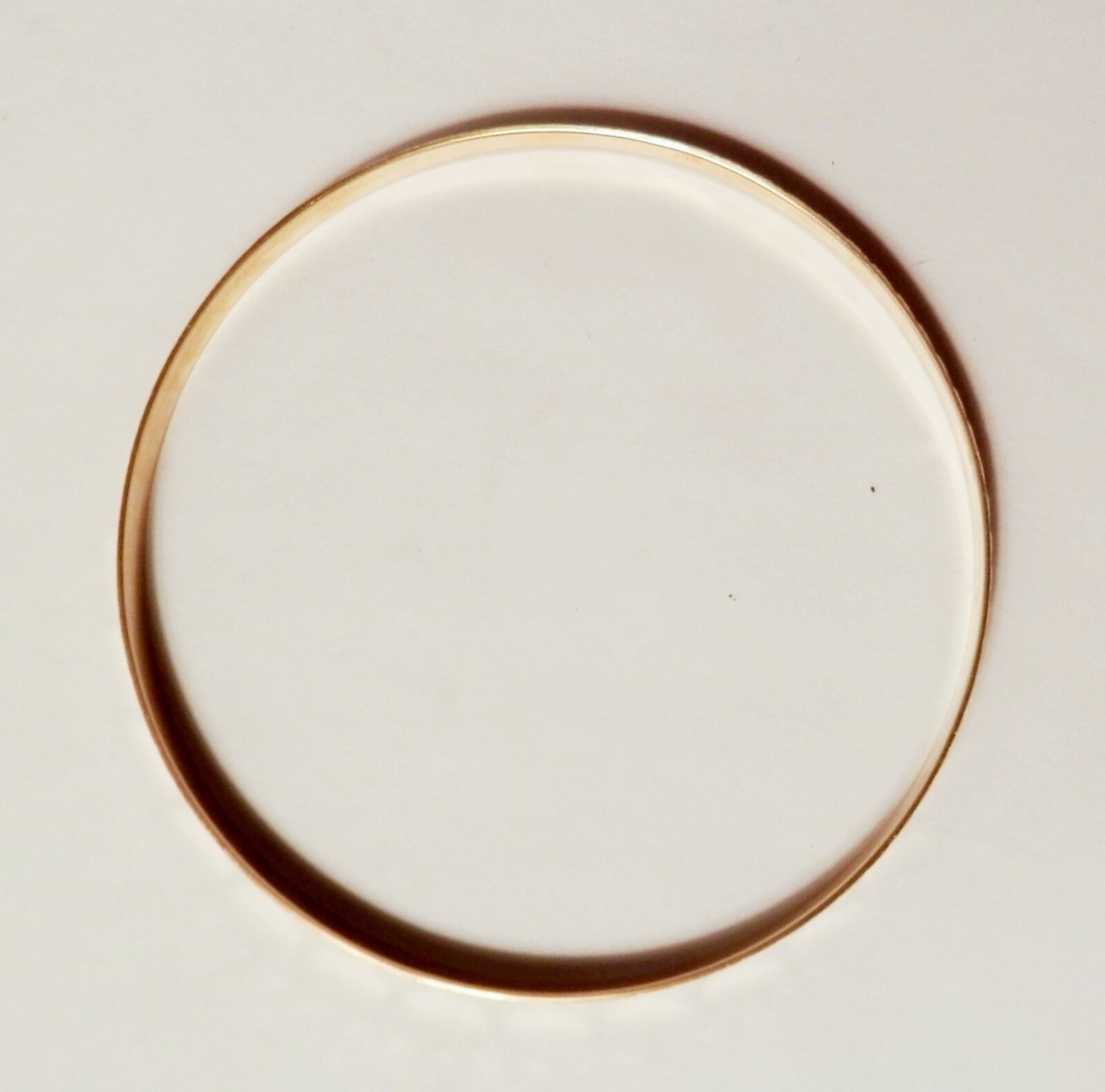 Classic 14K Yellow Gold Solid Bangle Bracelet Etc… - image 5