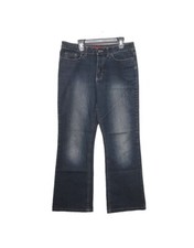 Wrangler Girl Black Bootcut Jeans Size 12 1/2 Embroidered Flap Pockets Western