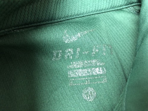Oregon Ducks Nike Dri Fit Polo Shirt Green Yellow 3 Button Mens Size M - Picture 8 of 12