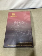 Piklohas Steak Knives Set of 4, 4.5 Inch Non Serrated Dinner Knife, Forged Ge...