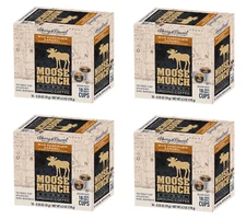 Moose Munch Coffee, Milk Chocolate Caramel, 72 Single Serve Cups 4/18 ct box