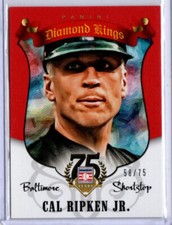 2014 Panini Hall of Fame Baseball Red Diamond Kings Cal Ripken Jr. ORIOLES 58/75