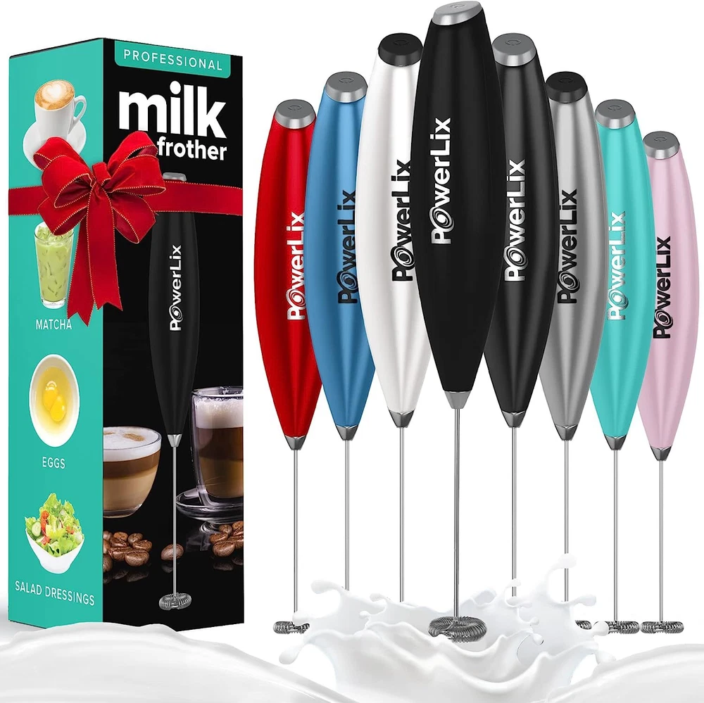 Milk Frother 19000 RPM Battery Operated Foam Maker Frother Wand for Coffee Latte