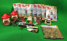 35 Piece Lot of Miniature Fairy Garden Figurines, Animals, Buildings, Camping