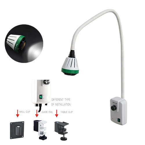 Dental Guide Rail/Table/Wall Clip High Brighter 9W LED Cold Light Surgical Lamp - Picture 1 of 34
