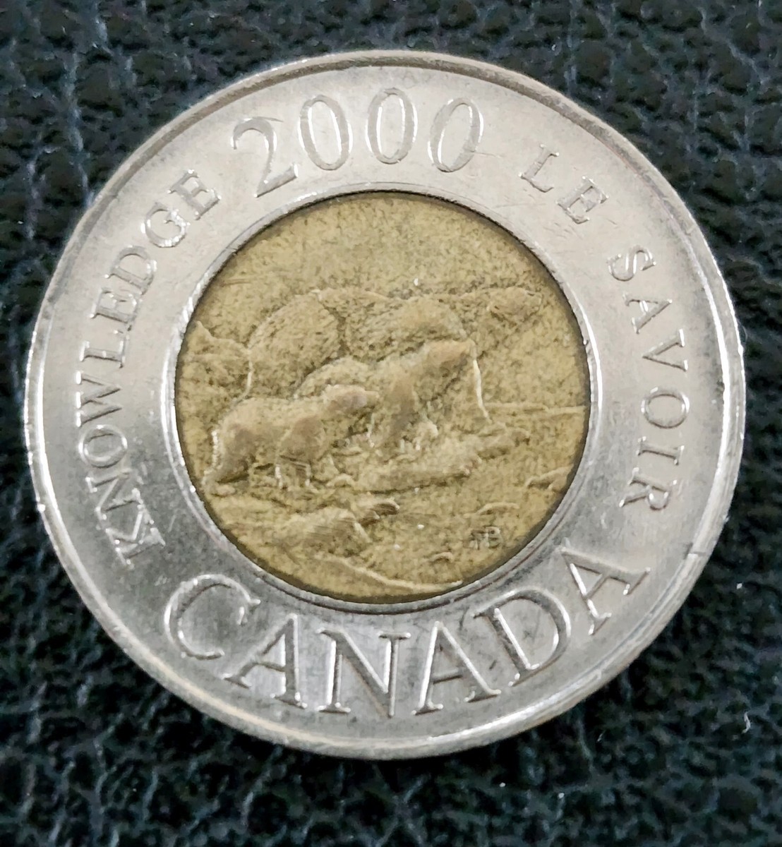 2000 Canadian $2 Two Dollar Knowledge Toonie Le Savoir Canada 3