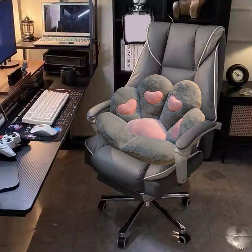 Cat Paw Seat Cushion for Gaming Office Car Chairs Soft Fluffy Pillow Anti-Slip - Picture 11 of 30