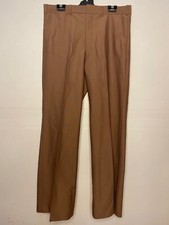 Vintage 1970s Fawn Brown Mens Trousers Business Casual Work wear pants W 90cm M