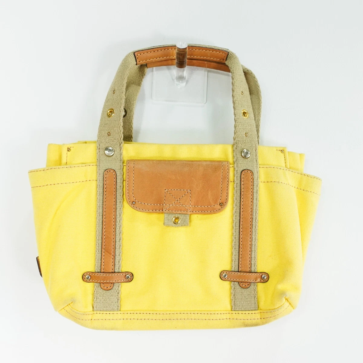 Sooo Good!! Hayden Harnett Cute Cute Leather trim Canvas Bucket Bag Green&Cream. The best bucket bags in 2024, according to editors and stylists main image 4