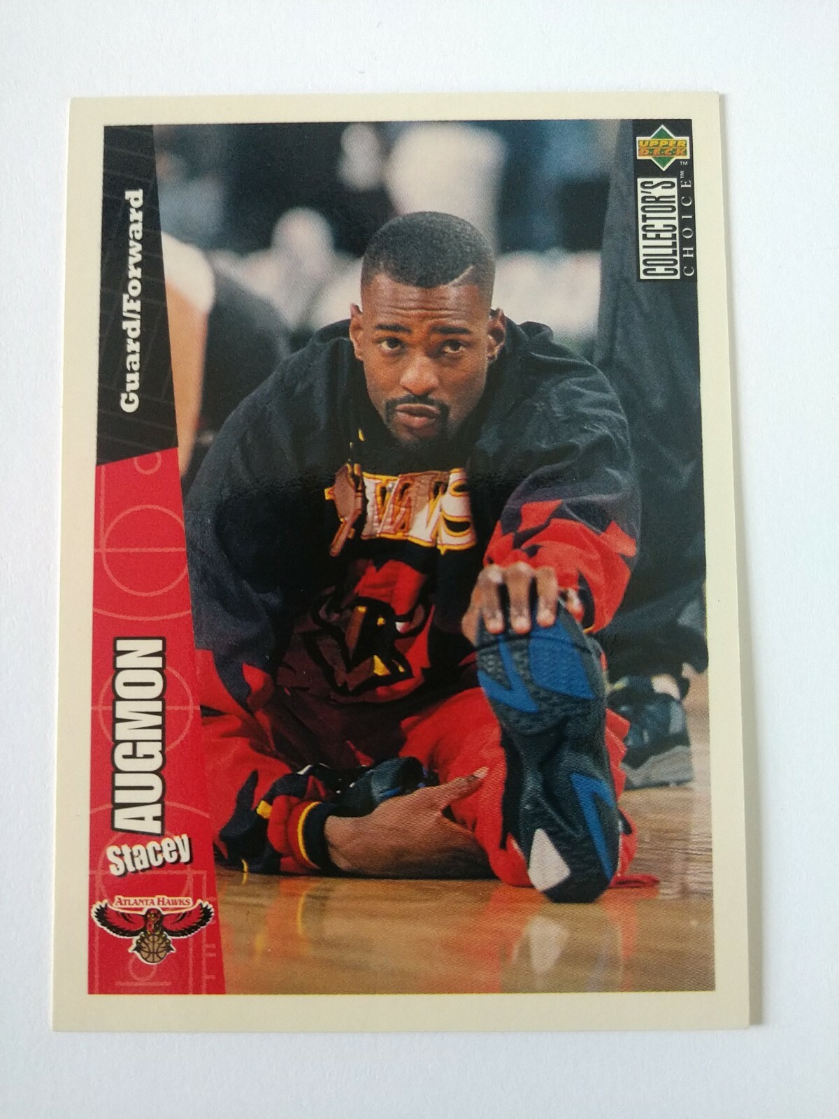 1996-97 Collector's Choice Atlanta Hawks Basketball Card #6 Stacey Augmon