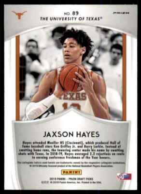 2019-20 Panini Prizm Crusade Pink Pulsar Jaxson Hayes Texas