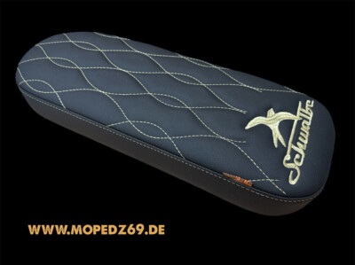 Seat ''Swing'' Long with Swallow Embroidery for Simson KR51 Schwalbe