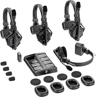 Hollyland Solidcom C1 Wireless Headset Intercom System 4-Person Full Duplex