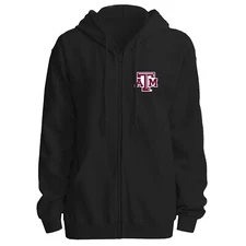 Texas A&M Aggies Full Zip Hoodie Left Chest Logo