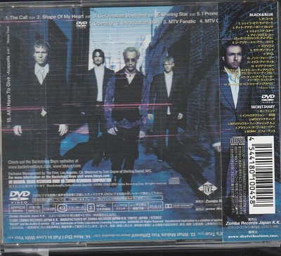新品 未開封！ BACKSTREETBOYS BLACK&BLUE SECRET DIARY DVD付 バック