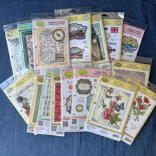 JustRite Papercraft Cling Rubber Stamp Sets & Backgrounds - Open Stock