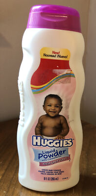 Huggies Liquid Powder Lotion w Cornstarch Fresh Baby Scent 9 oz NEW Purple Lid