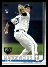 2019 Topps Update Nick Margevicius #US249 Gold 150th Stamp RC San Diego Padres