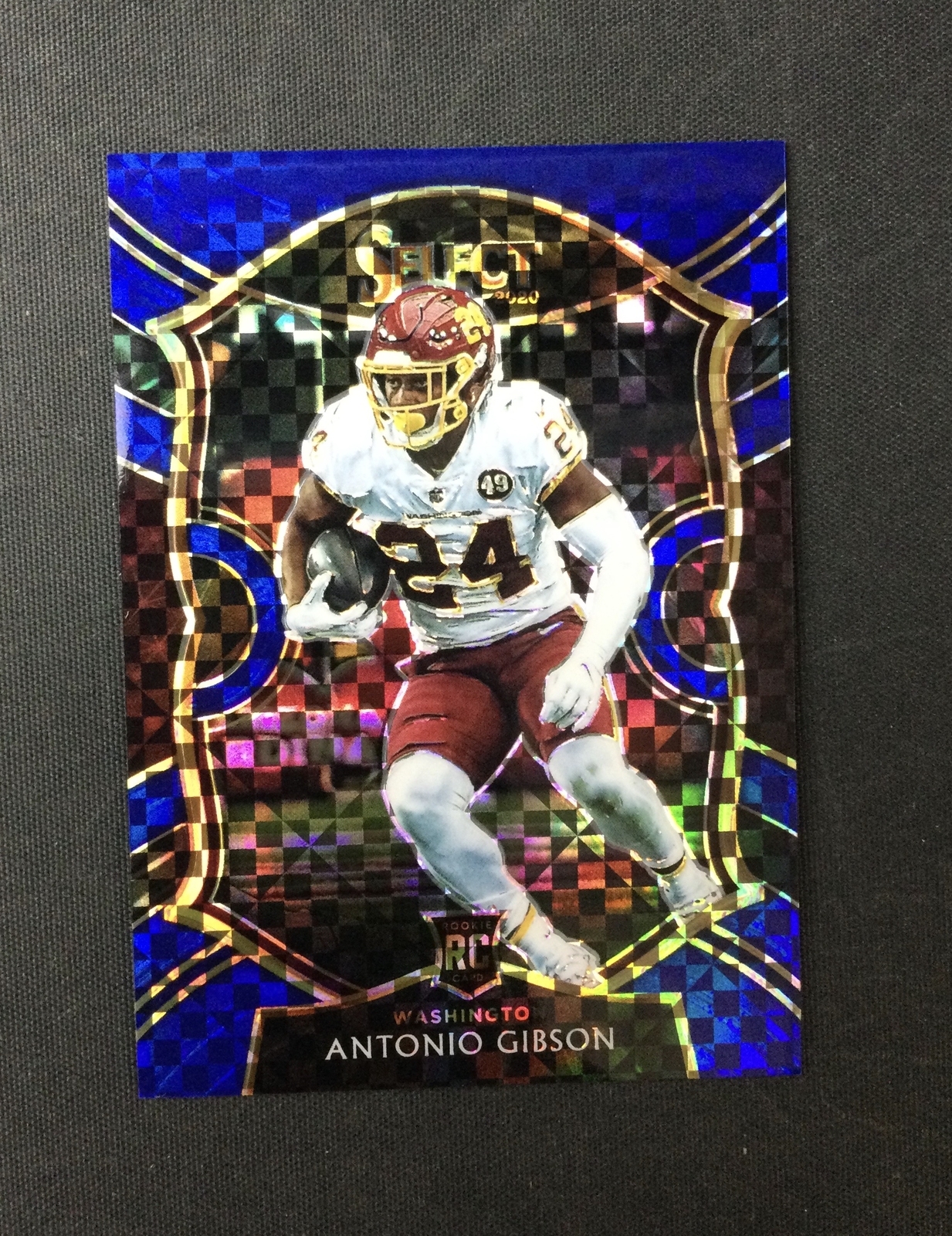 2020 Panini Select #72 Antonio Gibson Concourse Blue Prizm /175 RC