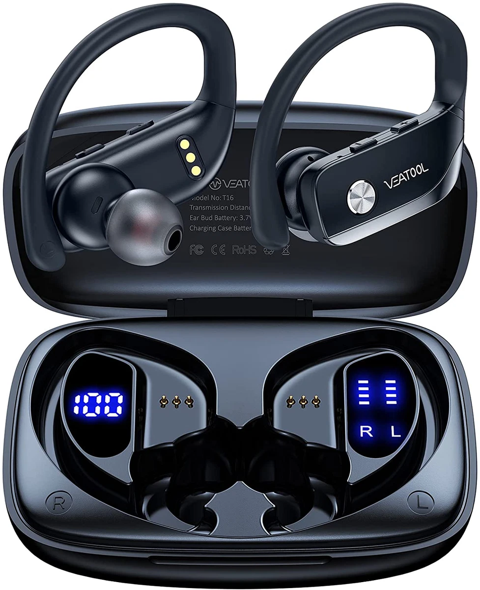 Wireless Earbuds Bluetooth Headphones 48hrs Play Back Sport
