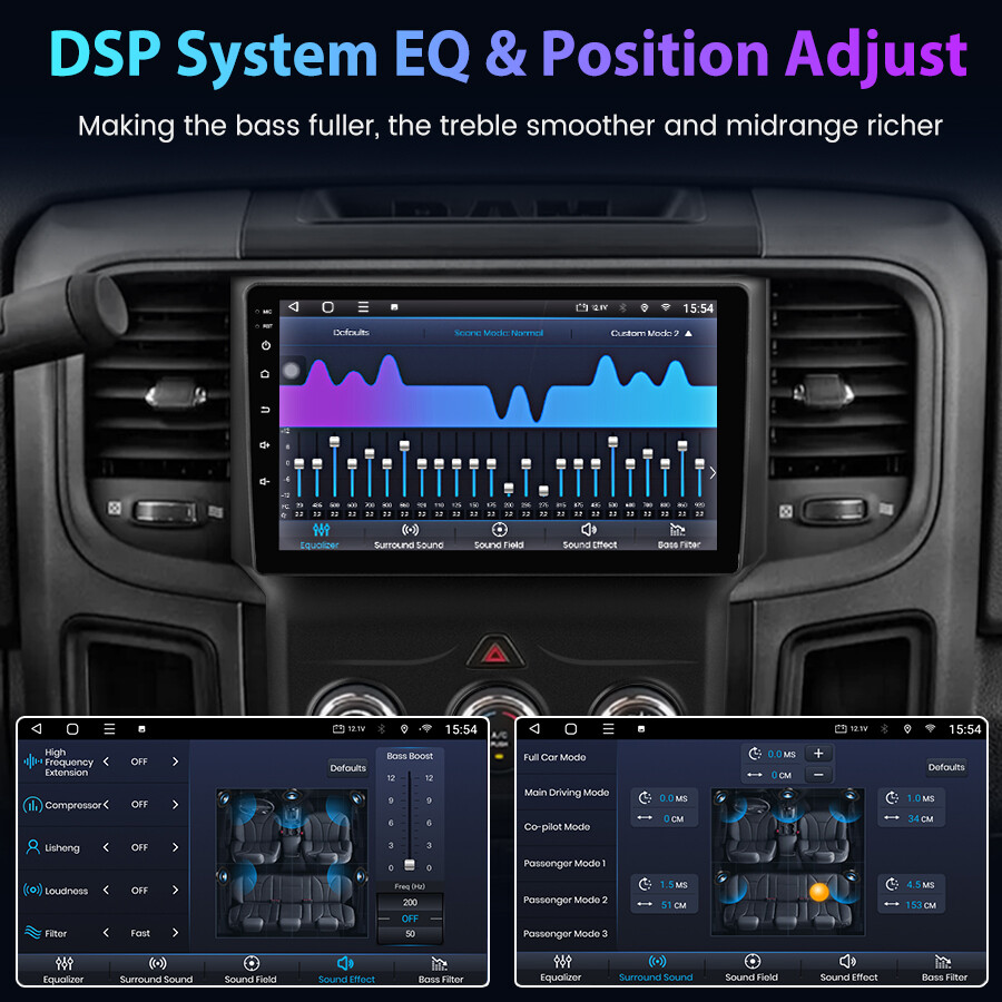 FOR 20132018 DODGE RAM 1500 2500 3500 Android 12.0 Car Stereo Radio