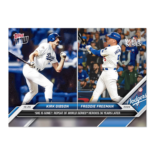 Kirk Gibson/Freddie Freeman - 2024 MLB Topps NOW Card KGFF Presale - 第 1/1 張圖片