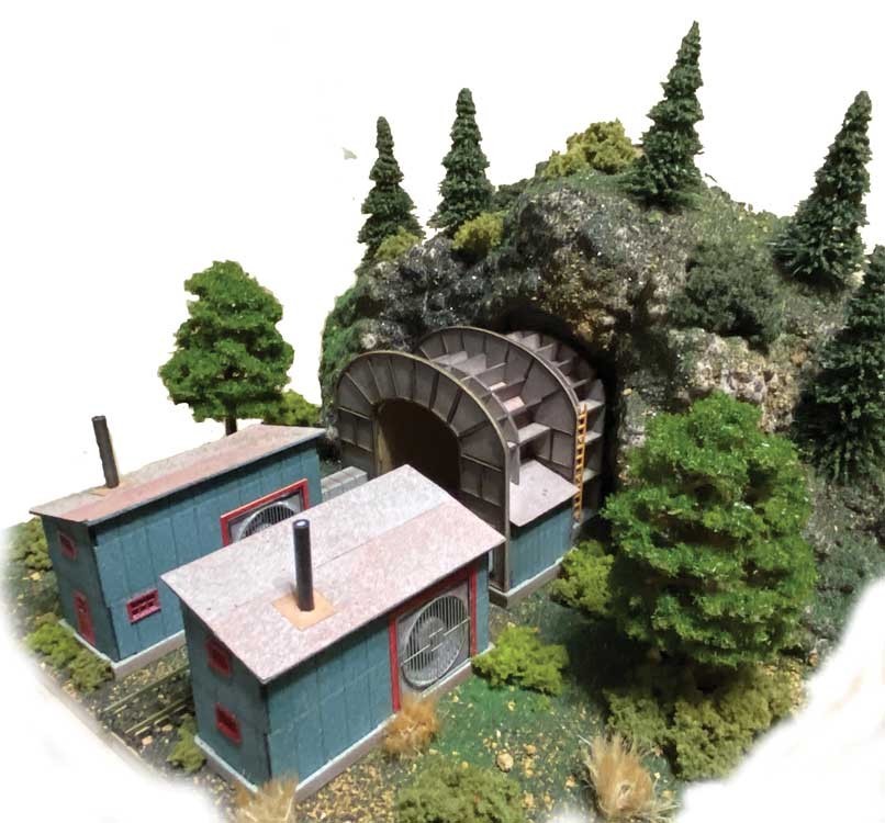 N Gauge - Tunnel Entrance Kit with Fan House - 10058 NEW