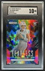 2024 Prizm Collegiate Draft Picks Drake Maye Fearless RC Red Ice #F-DM SGC 10