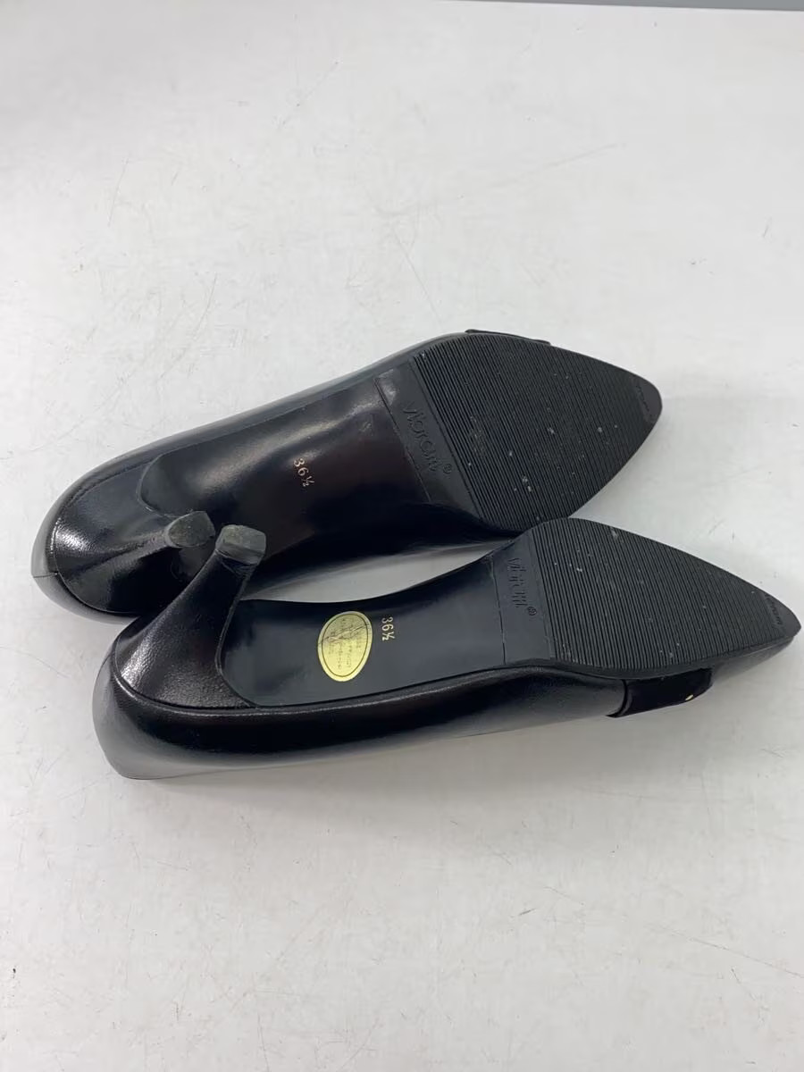 Yves Saint Laurent Pumps 36.5 Blk Leather Jlq96 thumbnail 4