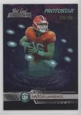 2021 Wild Card Alumination Protostar Teal 170/199 Trevor Lawrence Rookie RC 1in4. rookie card picture