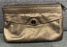 Vintage Genuine Black Leather Key Case Holder 6 Ring Biker Wallet