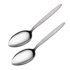 2-Pack Chef Kunz Spoon Silver Stainless Steel 2 Tbsp Basting Spoon, 9 Inch