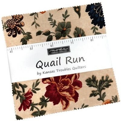 Quail Run Charm Pack by Kansas Troubles Quilters for Moda Fabrics