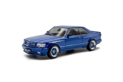 Mercedes 560 SEC AMG W126 Widebody 1990 blau metallic Modellauto 1:43 Solido