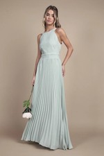 Coast Sage A-Line Dress Womens Bridesmaids Dresses