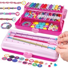 Friendship Bracelet Making Kit, 3-Layer Storage Box, Gift 6-12