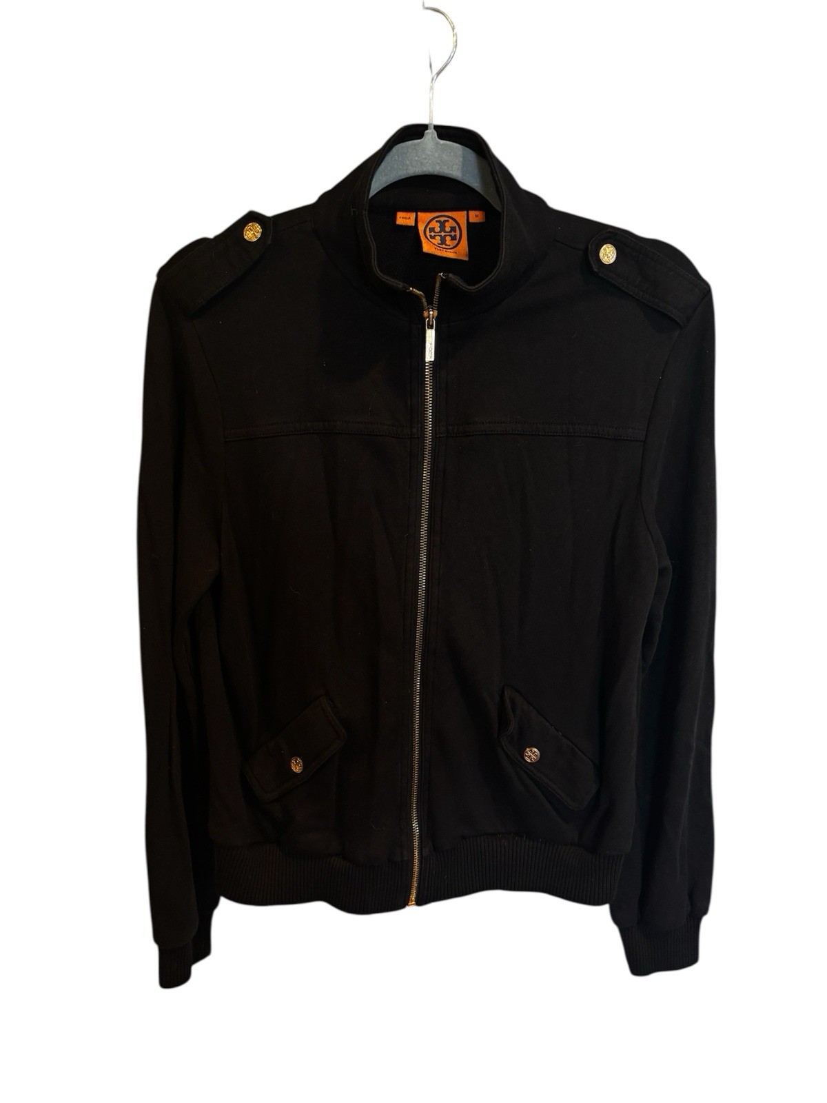 Tory Burch Basic Black Jacket cardigan  preppy Si… - image 2