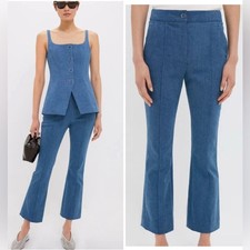 RRP US 398 VERONICA BEARD Sea Glare Kimra Pant NWT US2 XS